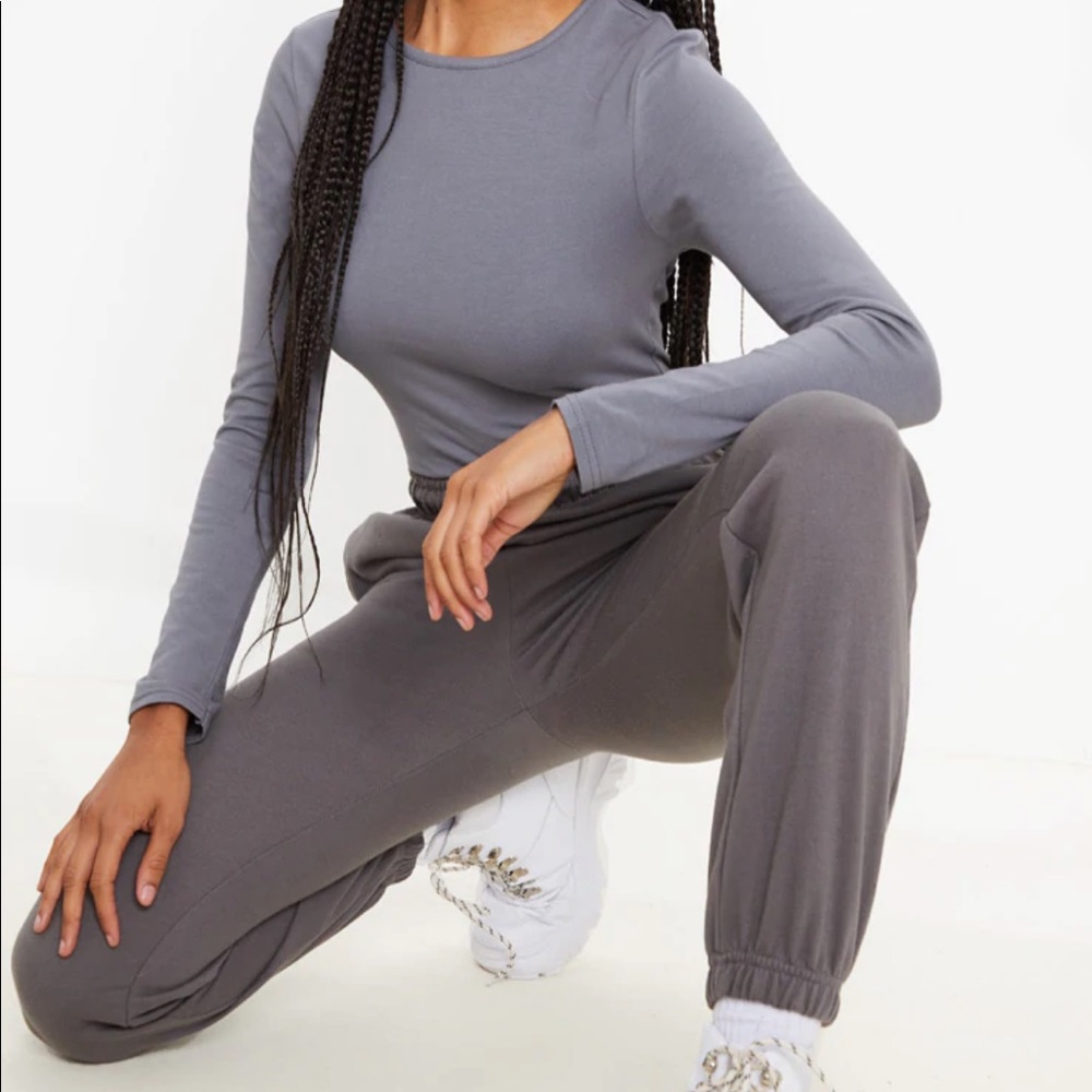 PLT Charcoal Grey Long Sleeve Tshirt